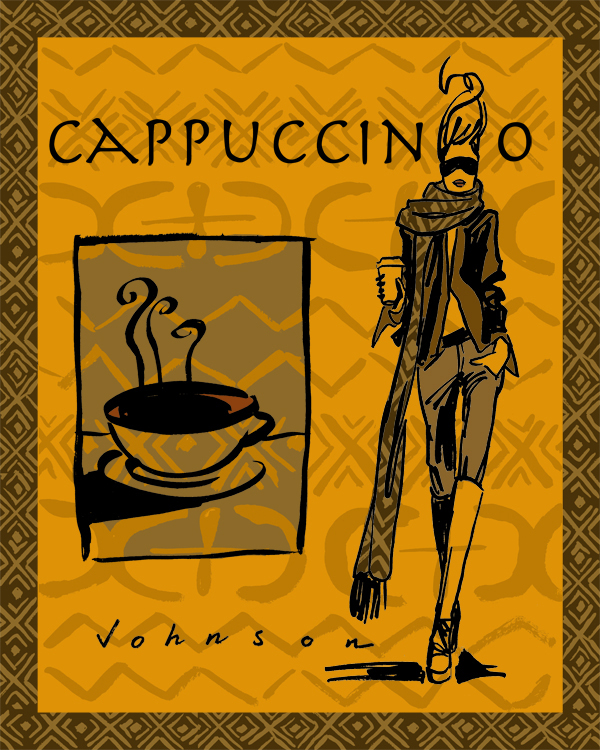 Coffee Café Au Lait espresso americano cappucino Patterns textures lifestyle illustration coffee illustration fashion illustration