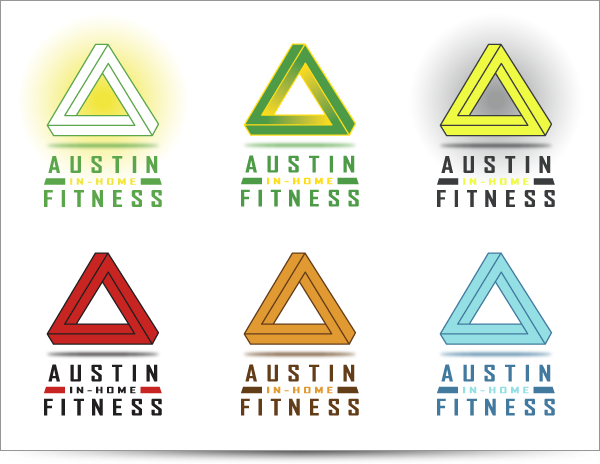 logo  creative process identity  Personal Training Product Branding  personal trainer  mark  impossible triangle  pyramid  triangle strength  Power blue  orange fitness