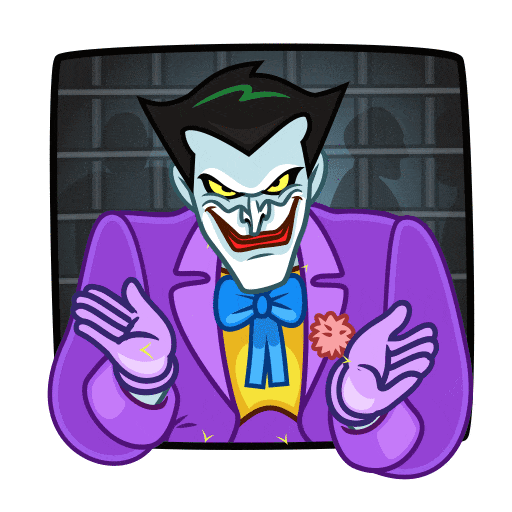 Animated stickers : Joker. Batman Animated Series :: Behance
