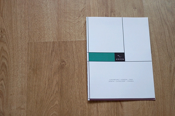 brochure Corporate Brochure Catalogue diptych AERIUM