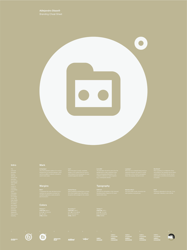 universal  branding system poster grid helvetica swiss minimal Icon brand