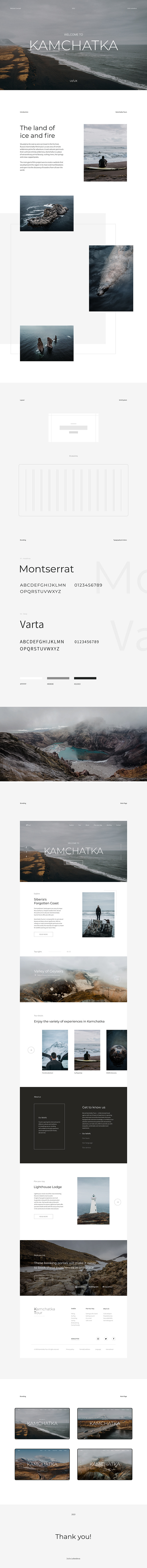 Welcome to Kamchatka / Travel Agency Website Concept