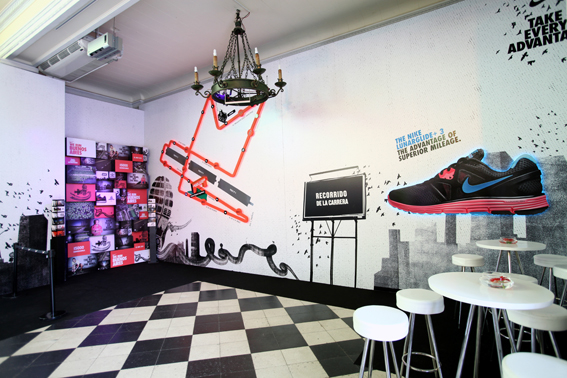 design Exibition graphic Nike run instalation instalación diesño Stand ambientacion visual Evento Exposición