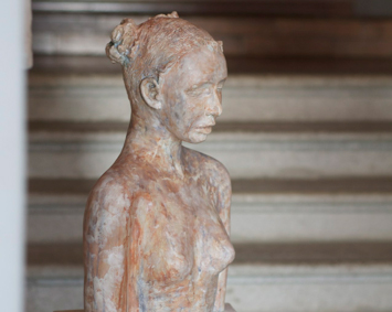 grace Sculpt statue statua teen hair up plaster alabastro pink art