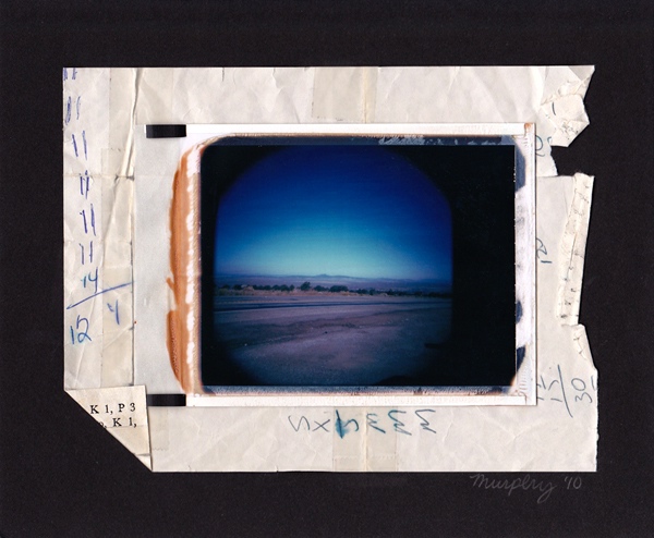 Polaroid 669  Polaroid 55  print TRANSFER lift found paper found materials