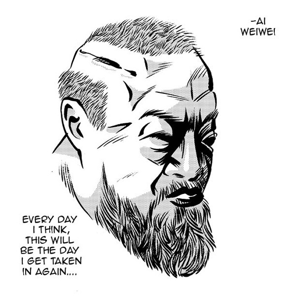 comics Alcatraz Ai Weiwei @large contemporary art