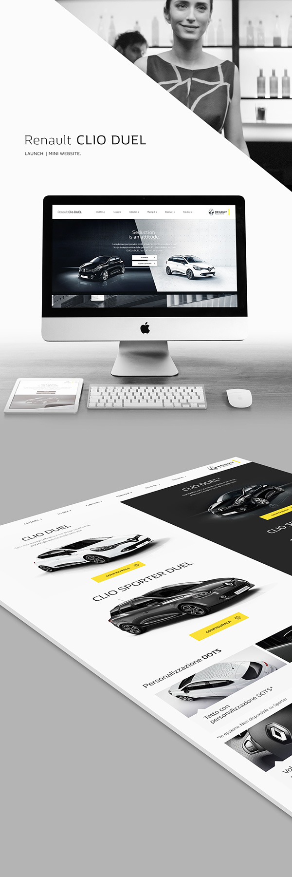 Renault CLIO DUEL Launch UI Website