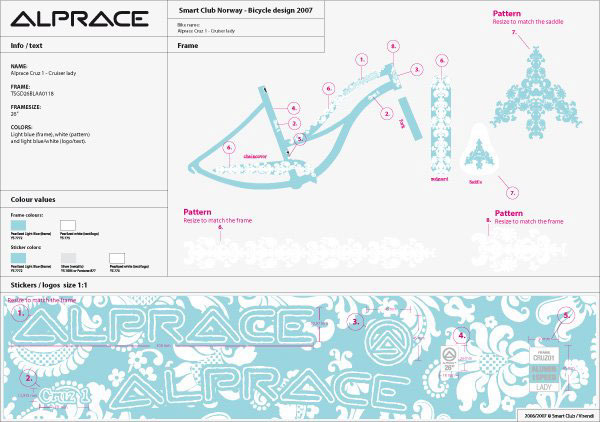 Bicycle Bike racer brand identity profile alprace concept Racing Cycling norway norwegian oslo logo pattern