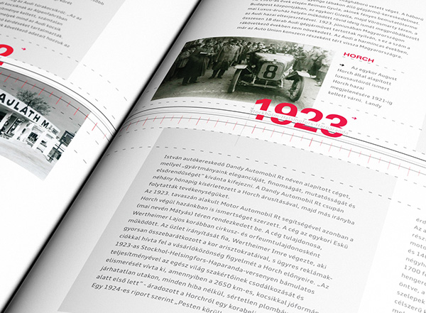 print Audi history brochure centenary