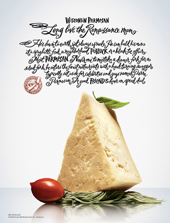 HAND LETTERING expressive lettering ad Wisconsin Cheese Shine United lettering Script hand-lettering
