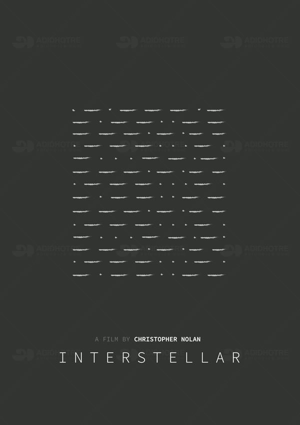Minimalism minimalistic poster hollywood interstellar christopher nolan movie aditya dhotre adidhotre minimal simple