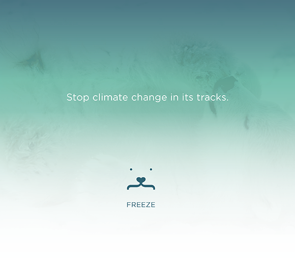 polar bears climate change logo Arctic endangered campaign identity symbol Creativity cute gradient risd brand