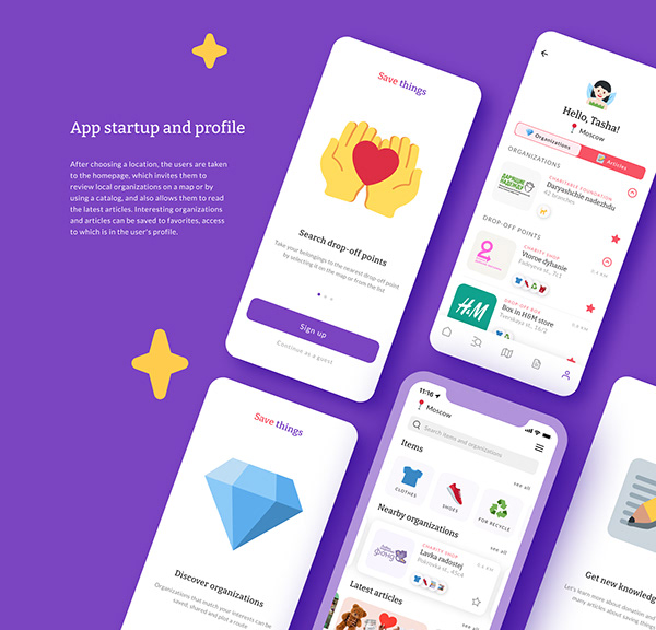 Save things — Mobile App UX/UI Case study