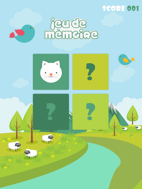 Memory game play app