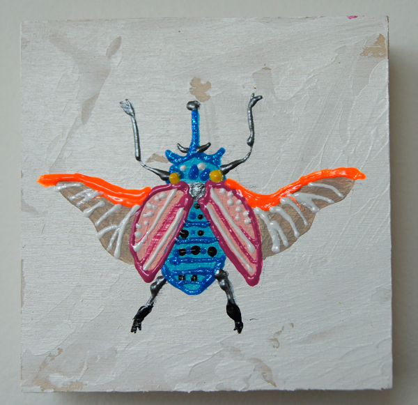 Insects texture animals paint block wood