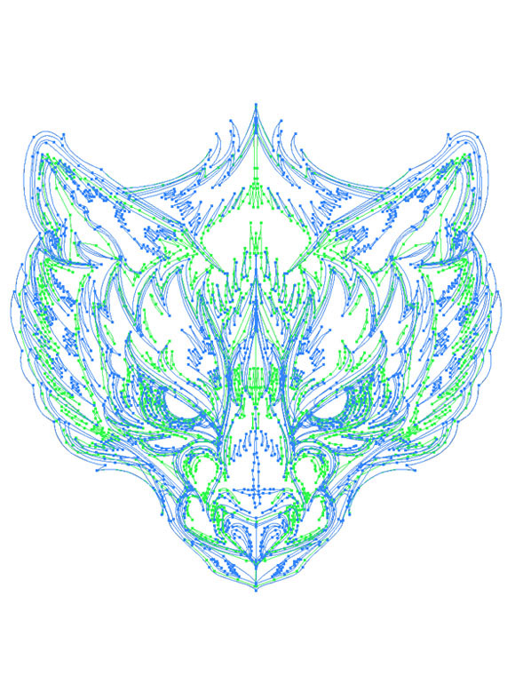 wolf  skull  owl  vector  hydro74