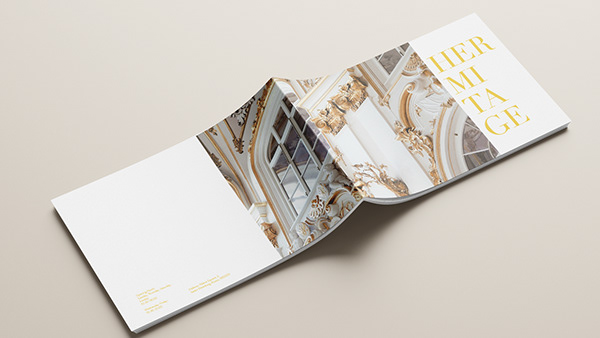 Brochure design for Hermitage museum