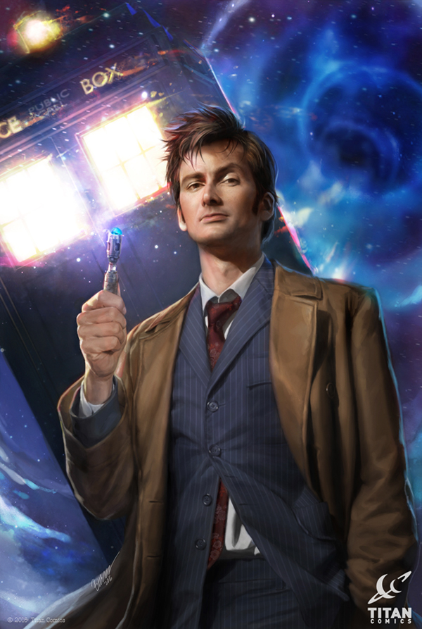 10th doctor Doctor Who Titan Comics david tennant Cover Art Josh Burns joshburnsart