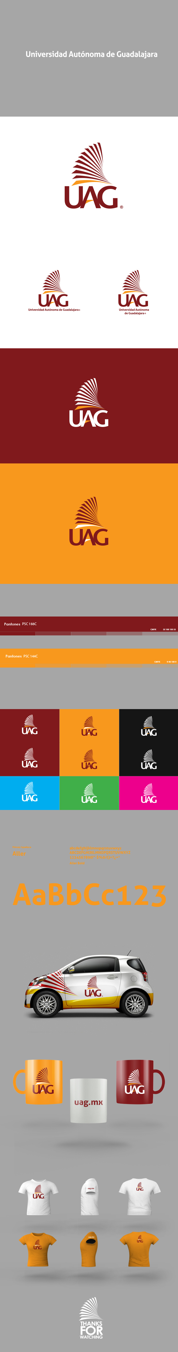 branding  Logotype Icon logo  school Uag universidad escuela ALAS