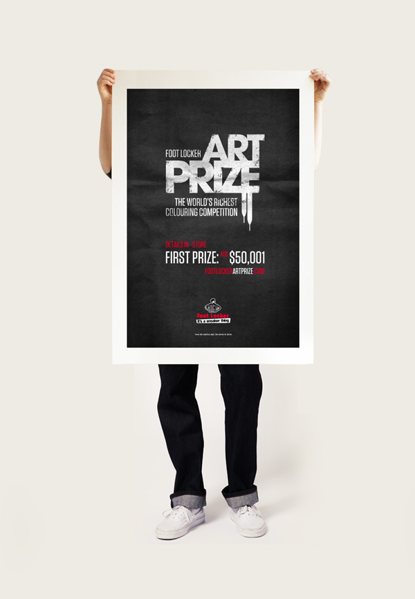 Foot Locker art prize logo sneaker art sneaker culture