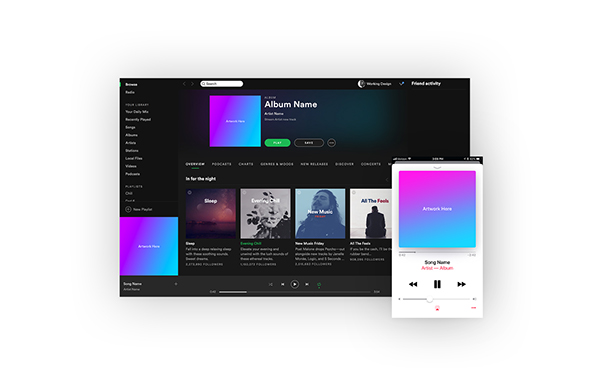 Free Spotify & Apple Music Mockup