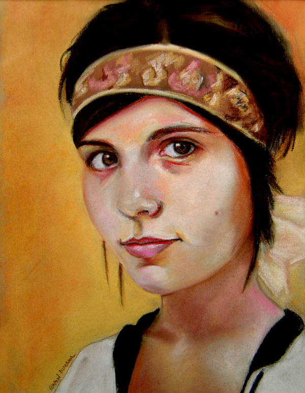 pastel  painting  art  portrait
