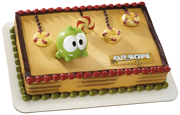 conceptual  toy concept cut the rope decopac cake novelty licensed licensed character licensed property licensing game ring