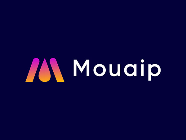 Modern M Logo - Water drop Logo design Template