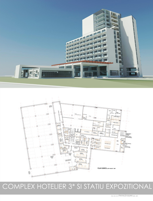 Iasi urban planning hotel business hotel exhitition centre architect arhitectura arhitect exposition visual art 3d modeling Project project visualization presentation