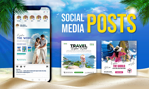 Travel Social Media Design