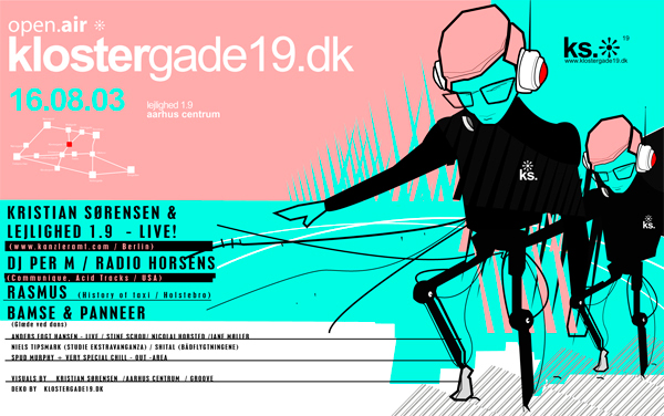 grafik Kreativ illustration grafisk design Kristian Bertel Sørensen aarhus danmark denmark Danish Design Behance Behance Creatives Freelanceprojekt dj robots Event Adobe Ilustrator