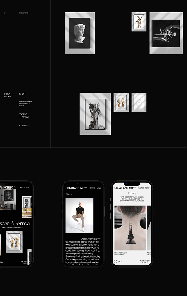 Oscar Akermo — Personal Website, UX/UI Design