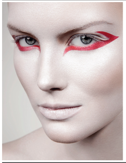 black White makeup perfection red
