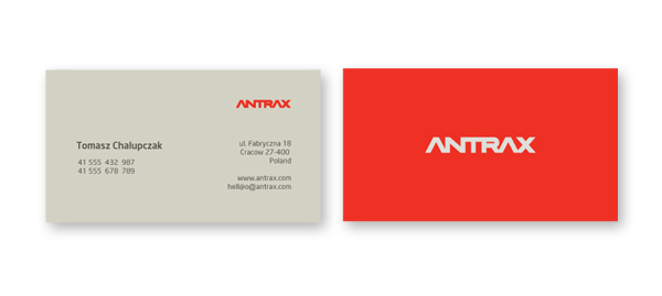 antrax identyfication logo Logotype