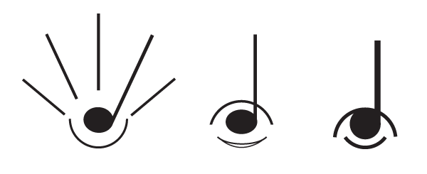 logo minimal eye notes vector