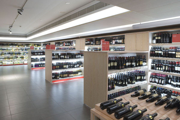 liquor wine store Monopoly identity Finnish Renewal brand Retail