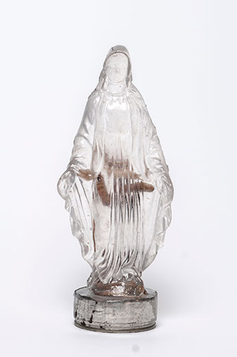pimp my mary resin vermin sculpture transparent crystal customization virgin Mary worms