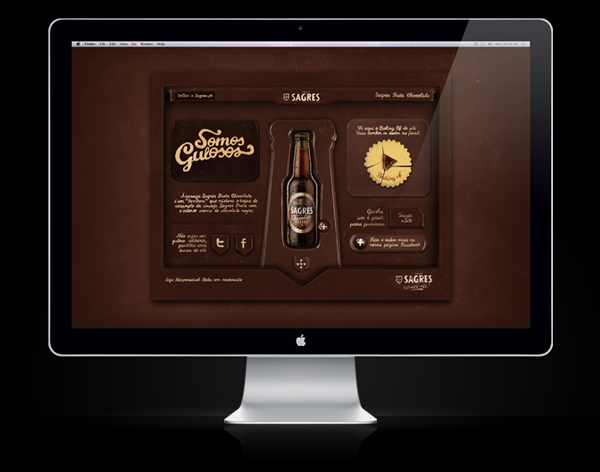 diografic Webdesign chocolate Sagres beer