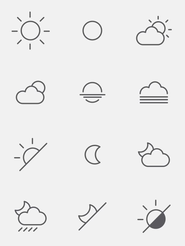 vector ai psd freebies shape weather icons free app time