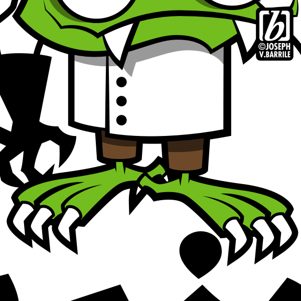 monster cartoon Character design  Comic Book graphic art ILLUSTRATION  Joseph Barrile original character t-shirt vector