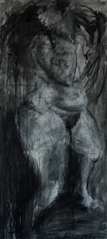 figure body Space  charcoal movement color line gesture