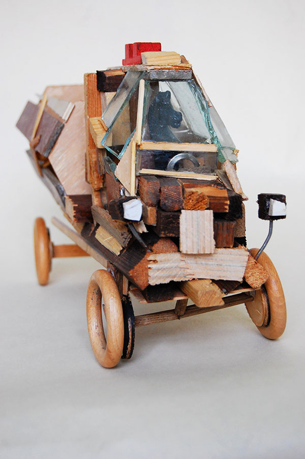 RECYCLED object wood scrap Echibition ghetto LEGO