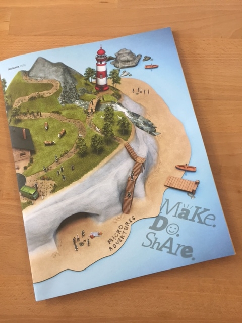 magazine art cover design scout Island model CGI campaign creative