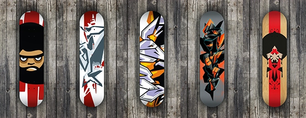 skate snowboard bubb design art
