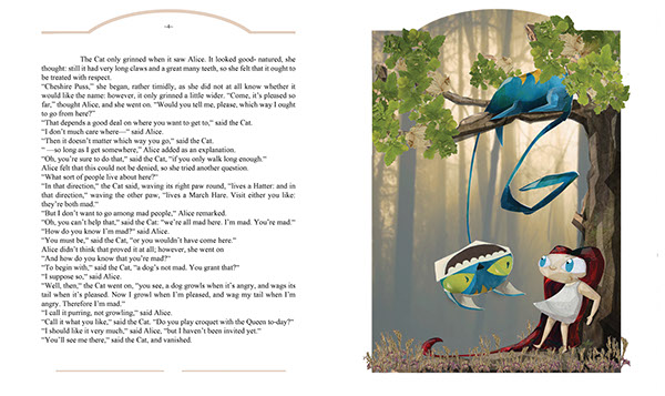 Alice in Wonderalnd fantasy book design book design book art collage