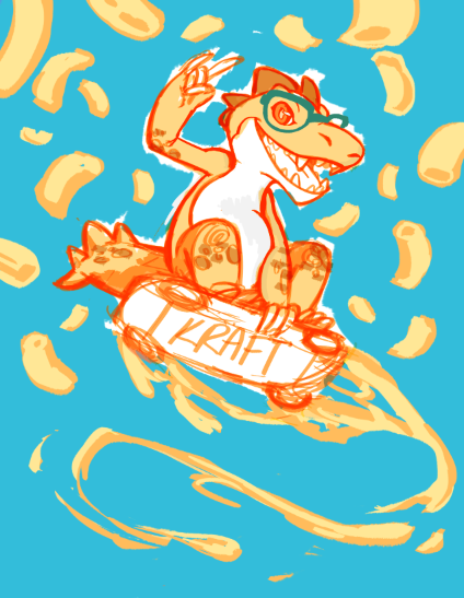 Kraft macaroni and cheese Dinosaur Mascot Cheese