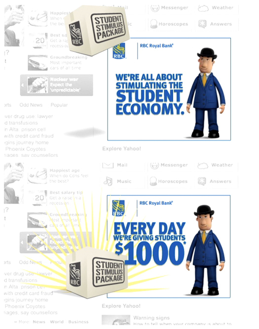 Adobe Portfolio Student Campaign financial banking Promotion rbc Royal Bank of Canada