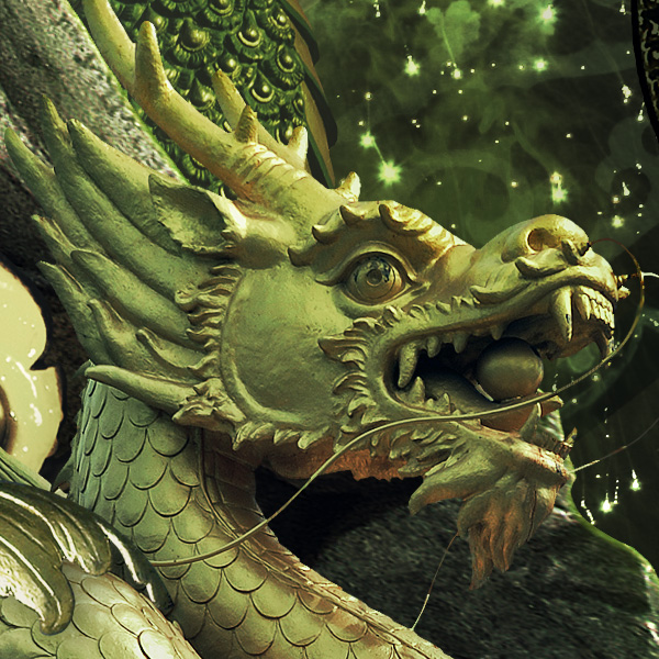 jade oriental Orient dragon chinese Beautiful ornate statue
