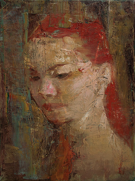 art painting   oil acrylic contemporary 2010s Fine Arts  ilirpojaniart portrait face