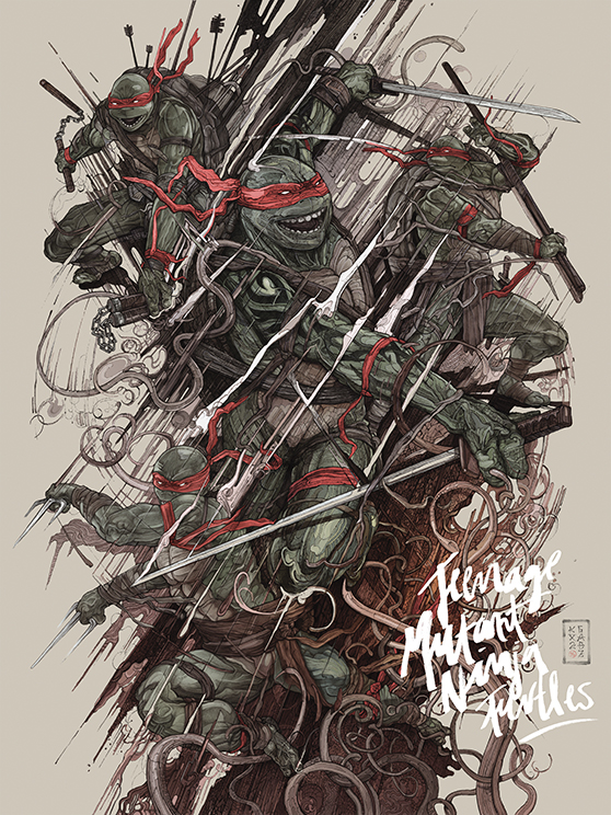 TMNT teenage mutant ninja Turtles  Gabz kx2 Grzegorz Domaradzki Krzysztof Domaradzki Botleneck gallery pencil pen print poster